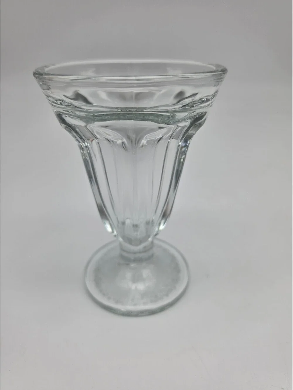 Set of 2 Clear Glass Dessert Cups
